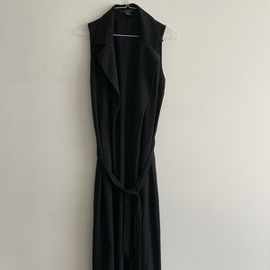 Forever 21 Black Contemporary Sleeveless Jacket